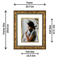 Load image into Gallery viewer, Diviniti Customized Gold Plated Wall Photo Frame| DG Frame 113 Size 2.5 and 24K Gold Plated Foil| Personalized Gifts for All Occasions
