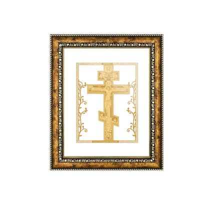 Diviniti 24K Gold Plated Christ Photo Frame for Home Décor, Wall Hanging, Living Room, Hall, Guest Room, Showpiece & Gift DG113S3 (27.6X35.4 CM)
