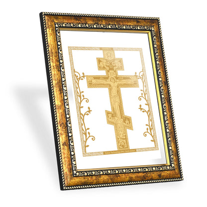 Diviniti 24K Gold Plated Christ Photo Frame for Home Décor, Wall Hanging, Living Room, Hall, Guest Room, Showpiece & Gift DG113S3 (27.6X35.4 CM)