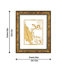 Load image into Gallery viewer, Diviniti 24K Gold Plated Musical Note Wall Hanging for Home| Photo Frame For Wall Decoration| DG Size 3 Wall Photo Frame For Home Decor, Living Room, Hall, Guest Room
