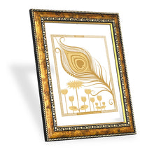 Load image into Gallery viewer, Diviniti 24K Gold Plated Peacock Feather Wall Hanging for Home| DG Photo Frame For Wall Decoration| Wall Hanging Photo Frame For Home Decor, Living Room, Hall, Guest Room
