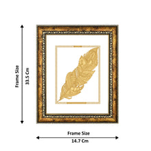 Load image into Gallery viewer, Diviniti 24K Gold Plated Leaf Wall Hanging for Home| DG Photo Frame For Wall Decoration| Wall Hanging Photo Frame For Home Decor, Living Room, Hall, Guest Room
