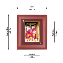 Load image into Gallery viewer, Diviniti Uriya Mata gold-plated Wall Photo Frame, Table Decor| MDF 1 Wooden Photo Frame with 24K gold-plated Foil| Religious Photo Frame Idol For Prayer, Gifts Items
