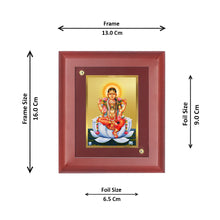 Load image into Gallery viewer, Diviniti 24K Gold Plated Tripura Devi Photo Frame For Home Decor, Wall Decor, Table, Prayer, Gift (16 x 13 CM)
