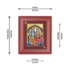 Load image into Gallery viewer, Diviniti Vishnu Laxmi gold-plated Wall Photo Frame, Table Decor| MDF 1 Wooden Photo Frame with 24K gold-plated Foil| Religious Photo Frame Idol For Prayer, Gifts Items
