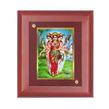 Load image into Gallery viewer, Diviniti 24K Gold Plated Teen Devi Photo Frame For Home Wall Decor, Table Tops, Prayer, Gift (16 x 13 CM)
