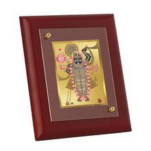 Load image into Gallery viewer, Diviniti 24K Gold Plated Shrinathji Photo Frame For Home Decor, Wall Decor, Table, Puja, Gift (16 x 13 CM)
