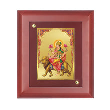 Load image into Gallery viewer, Diviniti Skandmata Mata gold-plated Wall Photo Frame, Table Decor| MDF 1 Wooden Photo Frame with 24K gold-plated Foil| Religious Photo Frame Idol For Prayer, Gifts Items
