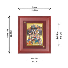 Load image into Gallery viewer, Diviniti 24K Gold Plated Shiv Parivar Photo Frame For Home Decor, Table, Wall Decor, Puja, Gift (16 x 13 CM)
