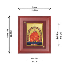 Load image into Gallery viewer, Diviniti 24K Gold Plated Shree Mayureshwar Photo Frame For Home Decor, Table Tops, Wall Hanging (16 x 13 CM)
