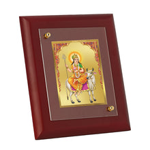 Load image into Gallery viewer, Diviniti 24K Gold Plated Shailputri Mata Photo Frame For Home Decor, Wall Decor, Table, Festival Gift (16 x 13 CM)
