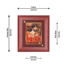 Load image into Gallery viewer, Diviniti 24K Gold Plated Mata Ka Darbar Photo Frame For Home Decor, Wall Decor, Puja, Festival Gift (16 x 13 CM)
