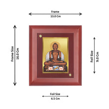 Load image into Gallery viewer, Diviniti 24K Gold Plated Mahavira Photo Frame For Home Wall Decor, Table Tops, Festival Gift, Puja Room (16 x 13 CM)
