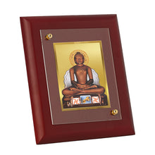 Load image into Gallery viewer, Diviniti 24K Gold Plated Mahavira Photo Frame For Home Wall Decor, Table Tops, Festival Gift, Puja Room (16 x 13 CM)
