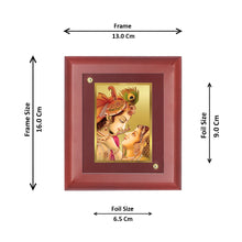 Load image into Gallery viewer, Diviniti 24K Gold Plated Radha Krishna Photo Frame For Home Wall Decor, Table, Puja, Gift (16 x 13 CM)
