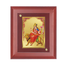 Load image into Gallery viewer, Diviniti 24K Gold Plated Katyani Mata Photo Frame For Home Decor, Wall Hanging, Festival Gift (16 x 13 CM)
