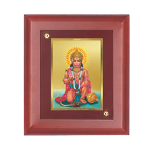 Load image into Gallery viewer, Diviniti 24K Gold Plated Hanuman Ji Photo Frame For Home Decor, Wall Decor, Puja, Festival Gift (16 x 13 CM)
