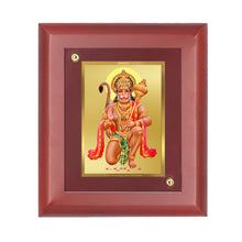 Load image into Gallery viewer, Diviniti 24K Gold Plated Hanuman Ji Photo Frame For Home Decor, Wall Decor, Table, Puja, Gift (16 x 13 CM)
