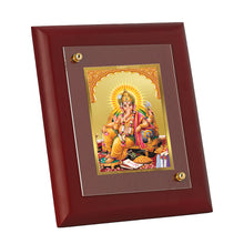 Load image into Gallery viewer, Diviniti 24K Gold Plated Lord Ganesha Photo Frame For Home Decor, Wall Hanging, Table, Puja, Festival Gift (16 x 13 CM)
