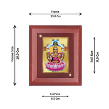 Load image into Gallery viewer, Diviniti 24K Gold Plated Gajalakshmi Photo Frame For Home Decor, Wall Decor, Table Top, Gift (16 x 13 CM)
