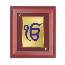 Load image into Gallery viewer, Diviniti Ek Omkar gold-plated Wall Photo Frame, Table Decor| MDF 1 Wooden Photo Frame with 24K gold-plated Foil| Religious Photo Frame Idol For Prayer, Gifts Items
