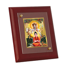 Load image into Gallery viewer, Diviniti Dattatrey-2 gold-plated Wall Photo Frame, Table Decor| MDF 1 Wooden Photo Frame with 24K gold-plated Foil| Religious Photo Frame Idol For Prayer, Gifts Items
