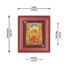 Load image into Gallery viewer, Diviniti 24K Gold Plated Chintpoorni Maa Photo Frame For Home Decor, Wall Decor, Table, Puja (16 x 13 CM)
