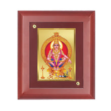 Load image into Gallery viewer, Diviniti Ayyapan-2 gold-plated Wall Photo Frame, Table Decor| MDF 1 Wooden Photo Frame with 24K gold-plated Foil| Religious Photo Frame Idol For Prayer, Gifts Items

