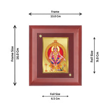 Load image into Gallery viewer, Diviniti Ayyapan-2 gold-plated Wall Photo Frame, Table Decor| MDF 1 Wooden Photo Frame with 24K gold-plated Foil| Religious Photo Frame Idol For Prayer, Gifts Items
