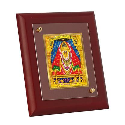 DIVINITI 24K Gold Plated Foil Ashapura Mata Elegant Photo Frame Idol for Home Wall Decor, Table Top, Puja Room, Luxury Gift|MDF Size 1 (16.7x14.2 CM)