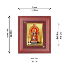 Load image into Gallery viewer, Diviniti 24K Gold Plated Alangaram Raja Photo Frame For Home Decor Showpiece, Wall Hanging (16 x 13 CM)
