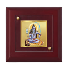 Load image into Gallery viewer, Diviniti 24K Gold Plated Shiva Photo Frame For Home Decor, Table Tops, Puja, Festival Gift (10 x 10 CM)
