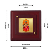 Load image into Gallery viewer, Diviniti 24K Gold Plated Sharda Mata Photo Frame For Home Decor, Table Tops, Puja, Gift (10 x 10 CM)
