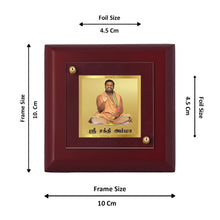 Load image into Gallery viewer, Diviniti 24K Gold Plated Shanti Amman Photo Frame For Home Decor Showpiece, Table Top, Royal Gift (10 x 10 CM)
