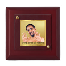 Load image into Gallery viewer, Diviniti 24K Gold Plated Tarun Sagar Ji Photo Frame For Home Decor, Table Top, Gift (10 x 10 CM)
