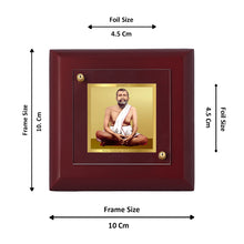 Load image into Gallery viewer, Diviniti 24K Gold Plated Ramakrishna Photo Frame For Home Decor, Table Tops, Gift (10 x 10 CM)
