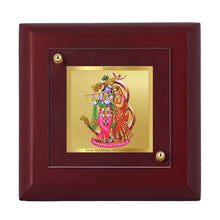 Load image into Gallery viewer, Diviniti 24K Gold Plated Radha Krishna Photo Frame For Home Decor, Table Tops, Puja, Festival Gift (10 x 10 CM)
