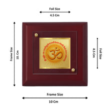 Load image into Gallery viewer, Diviniti 24K Gold Plated Gayatri Mantra Photo Frame For Home Decor, Table Tops, Puja &amp; Gift (10 x 10 CM)
