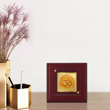 Load image into Gallery viewer, Diviniti 24K Gold Plated Gayatri Mantra Photo Frame For Home Decor, Table Tops, Puja &amp; Gift (10 x 10 CM)
