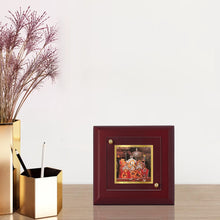 Load image into Gallery viewer, Diviniti 24K Gold Plated Mata Ka Darbar Photo Frame For Home Decor, Table, Puja Room, Festival Gift (10 x 10 CM)

