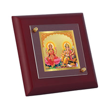 Load image into Gallery viewer, Diviniti 24K Gold Plated Lakshmi Ganesh Frame For Home Decor, Table Tops, Puja, Festival Gift (10 x 10 CM)
