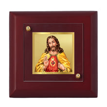 Load image into Gallery viewer, Diviniti 24K Gold Plated Jesus Frame For Home Decor Showpiece, Table Tops, Prayer, Festival Gift (10 x 10 CM)
