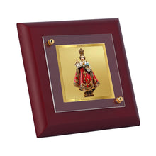 Load image into Gallery viewer, Diviniti 24K Gold Plated Infant Jesus Photo Frame For Home Decor Showpiece, Table Tops, Festival Gift (10 x 10 CM)
