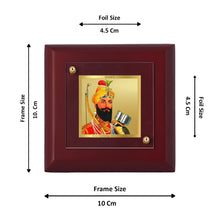 Load image into Gallery viewer, Diviniti 24K Gold Plated Guru Gobind Singh Photo Frame For Home Decor Showpiece, Table &amp; Gift (10 x 10 CM)
