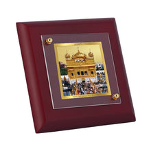 Load image into Gallery viewer, Diviniti 24K Gold Plated Golden Temple Photo Frame For Home Decor Showpiece, Table &amp; Gift (10 x 10 CM)
