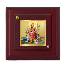Load image into Gallery viewer, Diviniti 24K Gold Plated Durga Mata Photo Frame For Home Decor, Table, Puja &amp; Festival Gift (10 x 10 CM)
