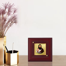 Load image into Gallery viewer, Diviniti 24K Gold Plated Baba Ravidas Photo Frame For Home Decor Showpiece, Table Tops, Gift (10 x 10 CM)
