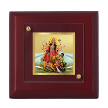 Load image into Gallery viewer, Diviniti 24K Gold Plated Durga Mata Photo Frame For Home Decor Showpiece, Table Tops, Puja &amp; Gift (10 x 10 CM)
