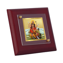 Load image into Gallery viewer, Diviniti 24K Gold Plated Durga Mata Photo Frame For Home Decor Showpiece, Table Tops, Puja &amp; Gift (10 x 10 CM)
