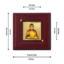 Load image into Gallery viewer, Diviniti 24K Gold Plated Buddha Frame For Home Decor Showpiece, Table, Office &amp; Gift (10 x 10 CM)
